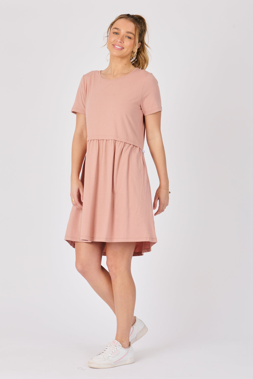 Drop Waist Dress - Mocha