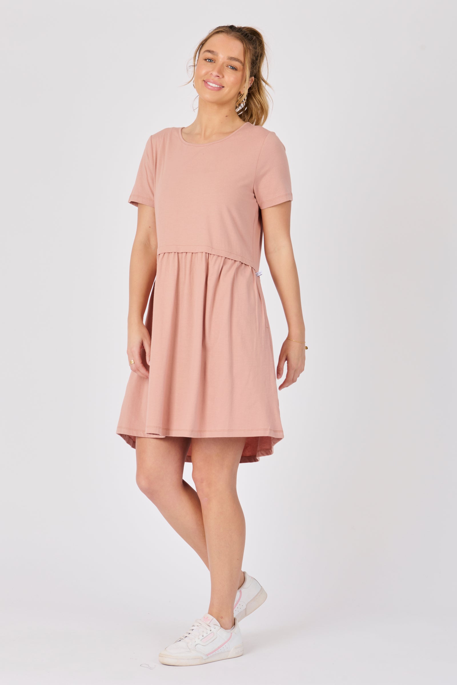 Drop Waist Dress - Mocha