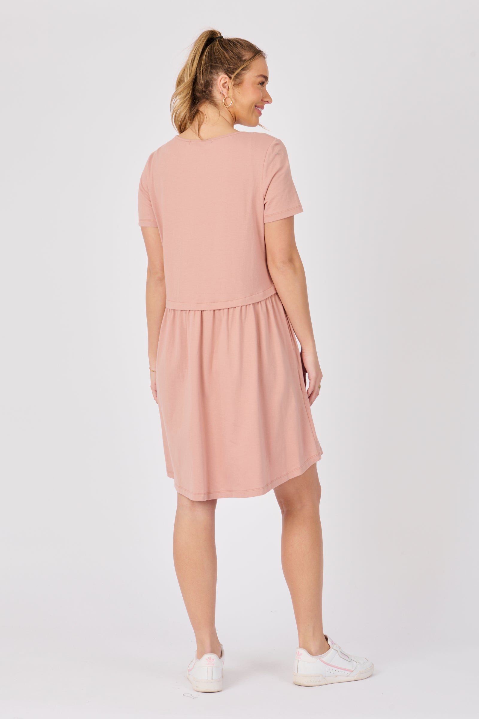 Drop Waist Dress - Mocha