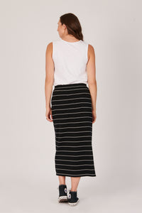 Panel Detail Skirt - Stripe