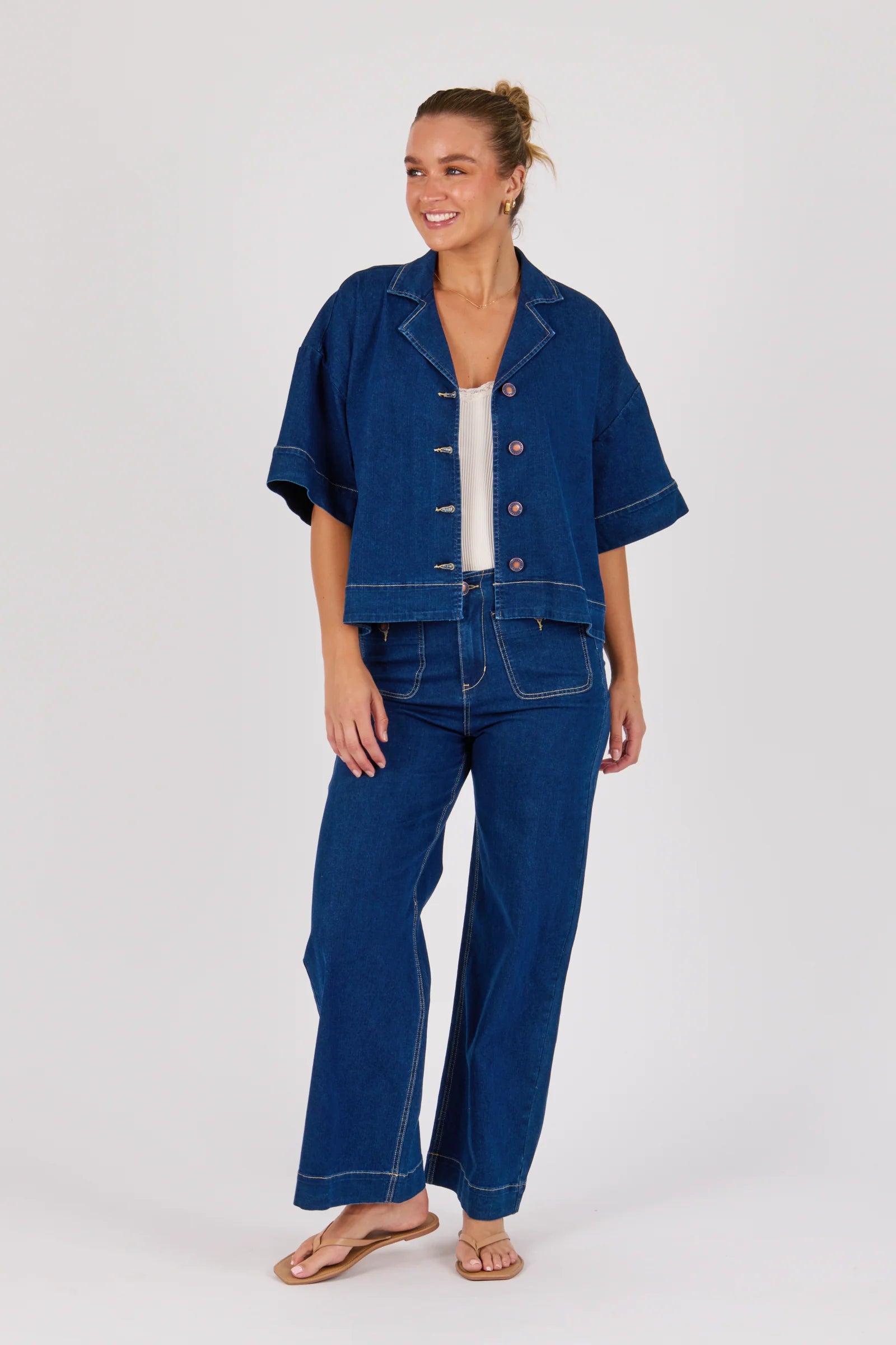 Collared Shirt - Dark Blue