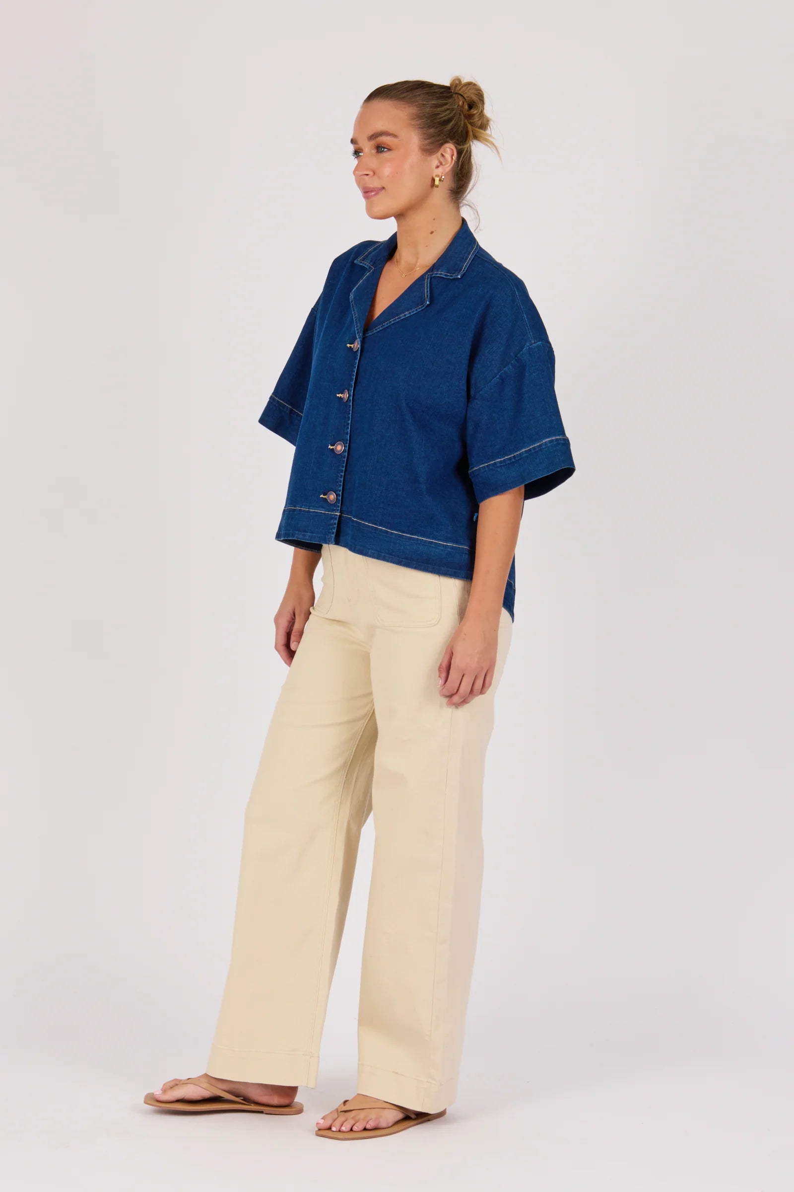 Collared Shirt - Dark Blue