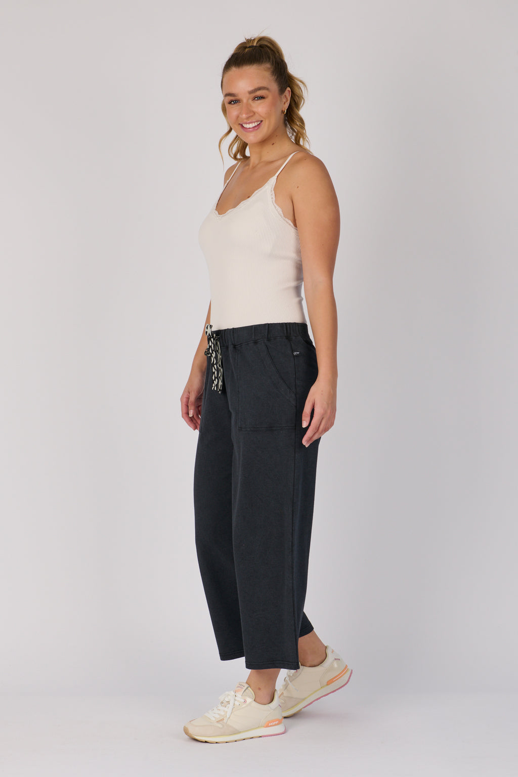 Wide Leg Cullotte - Black