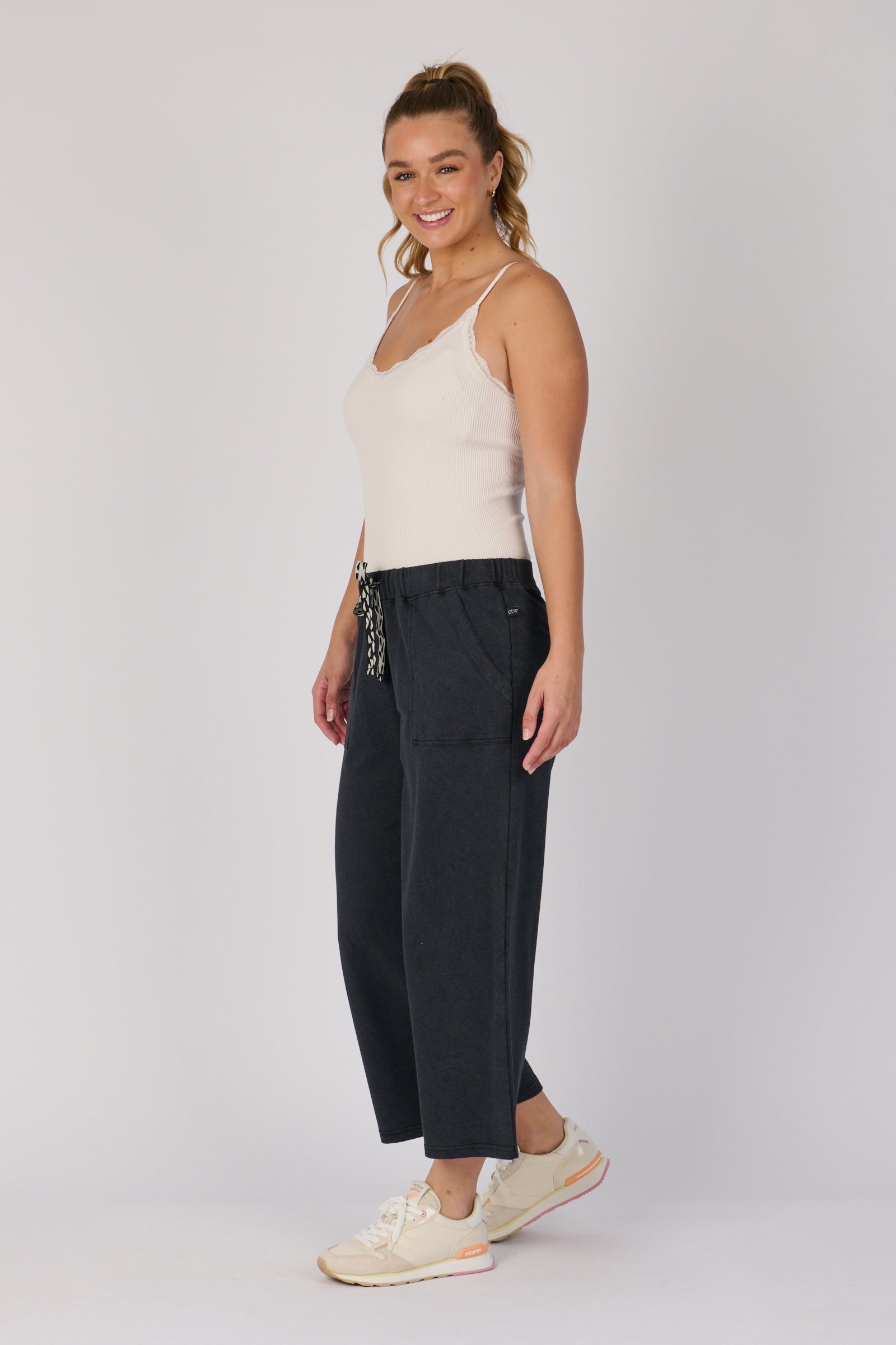 Wide Leg Cullotte - Black