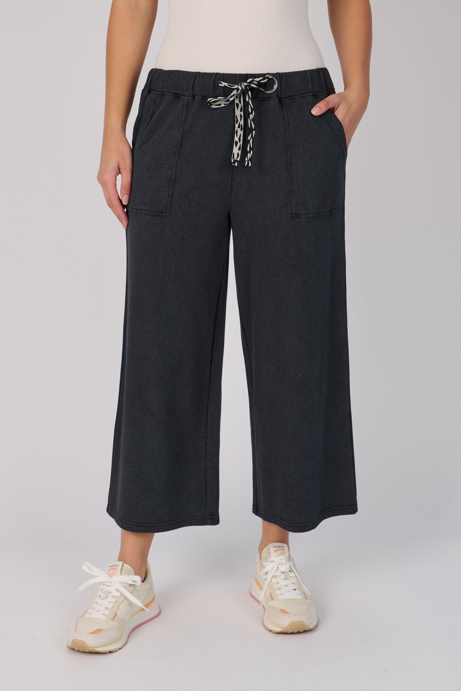 Wide Leg Cullotte - Black