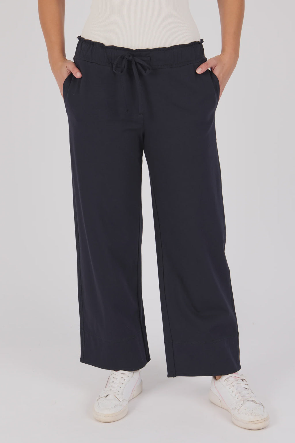 Cuff Detail Pant - Blue