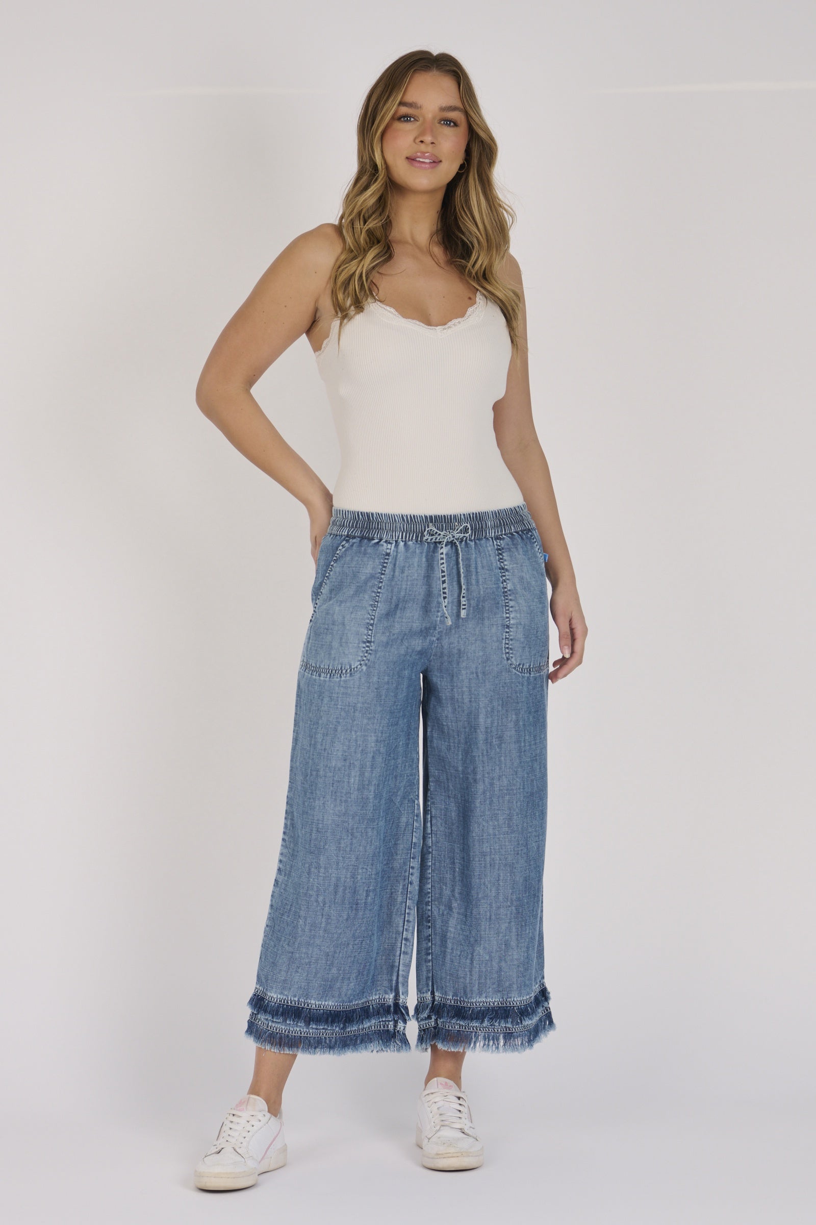 Frayed Leg Culotte