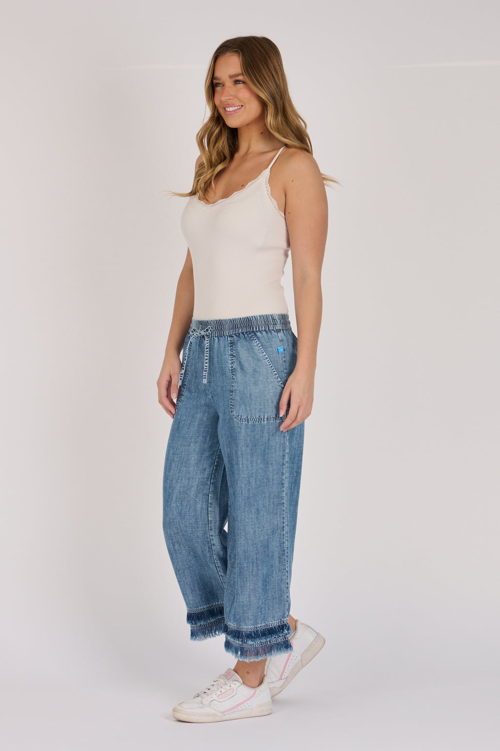 Frayed Leg Culotte