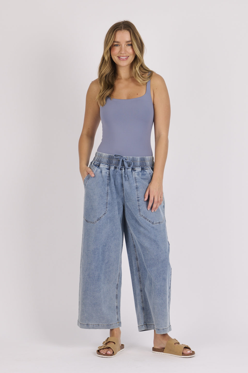 Relaxed Pull On Jean