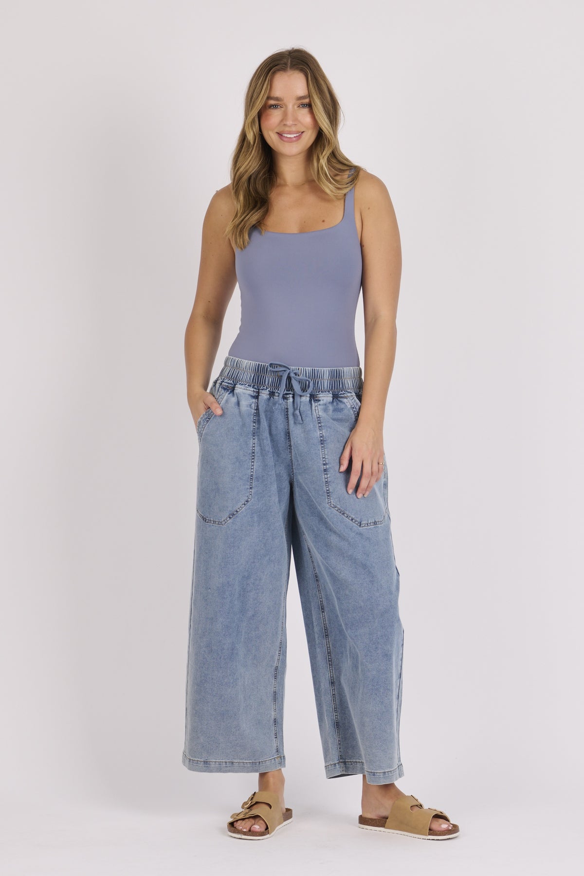 Relaxed Pull On Jean