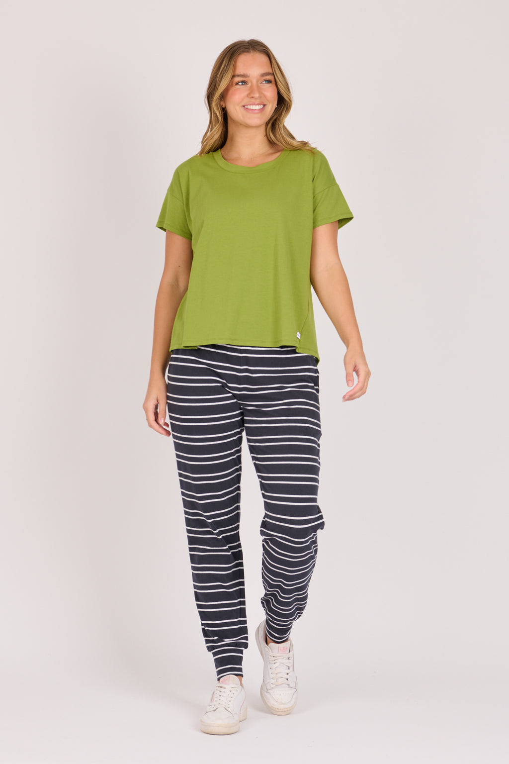 Pleated Back Tee - Green