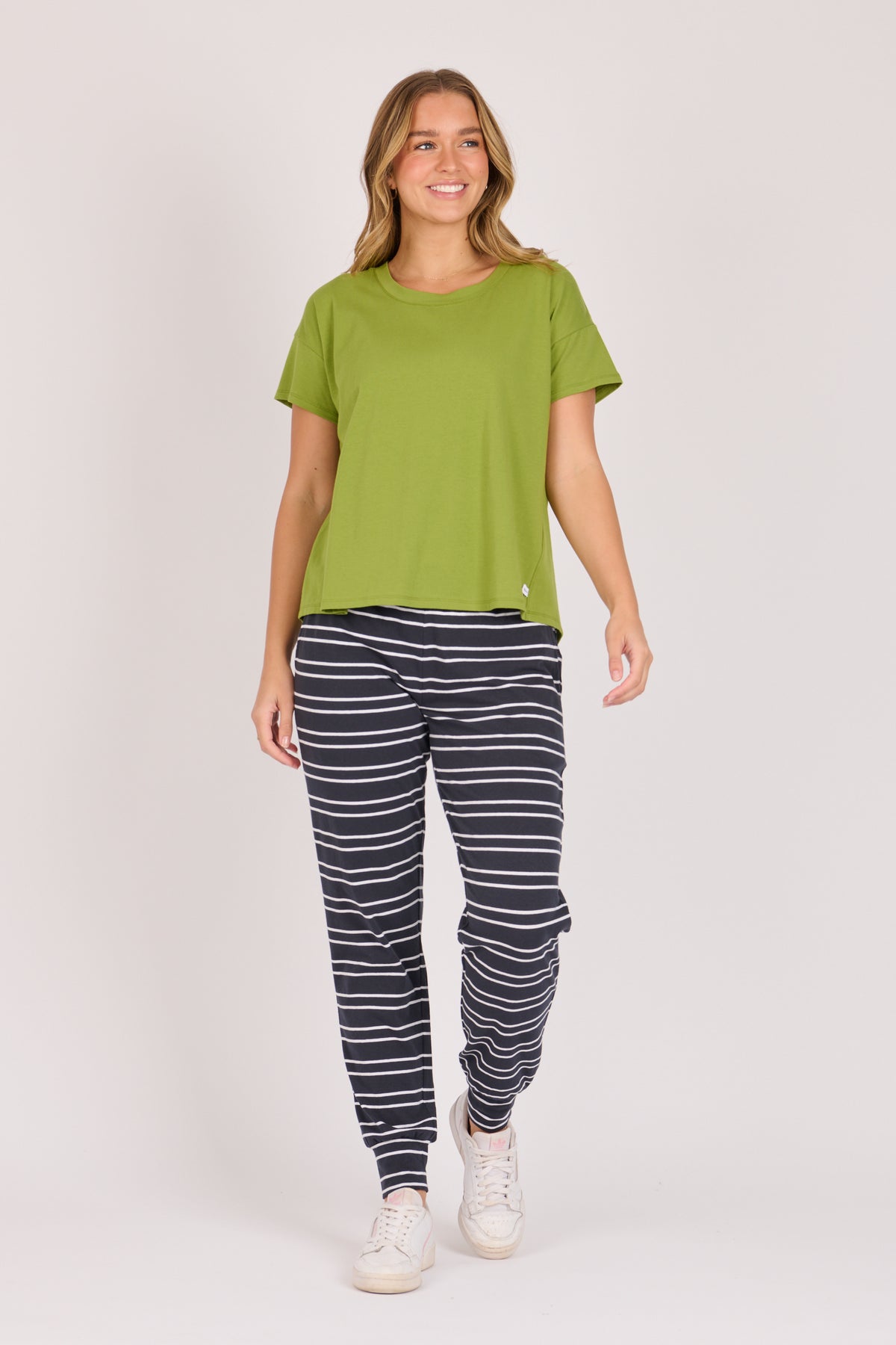 Pleated Back Tee - Green