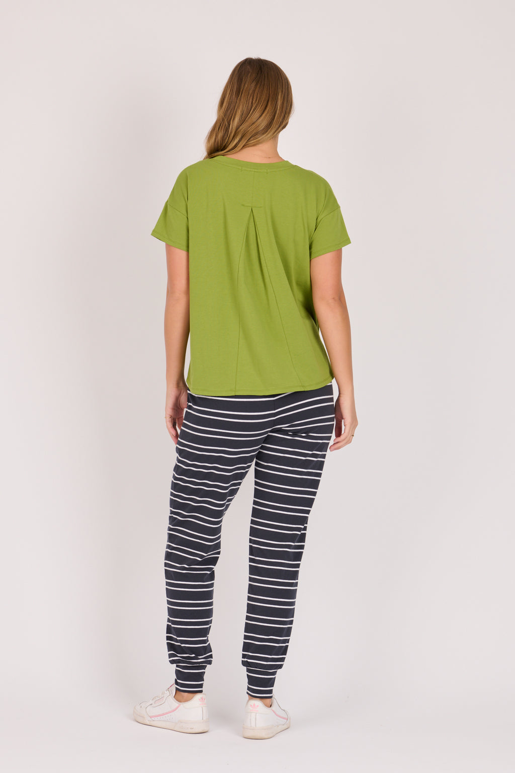 Pleated Back Tee - Green