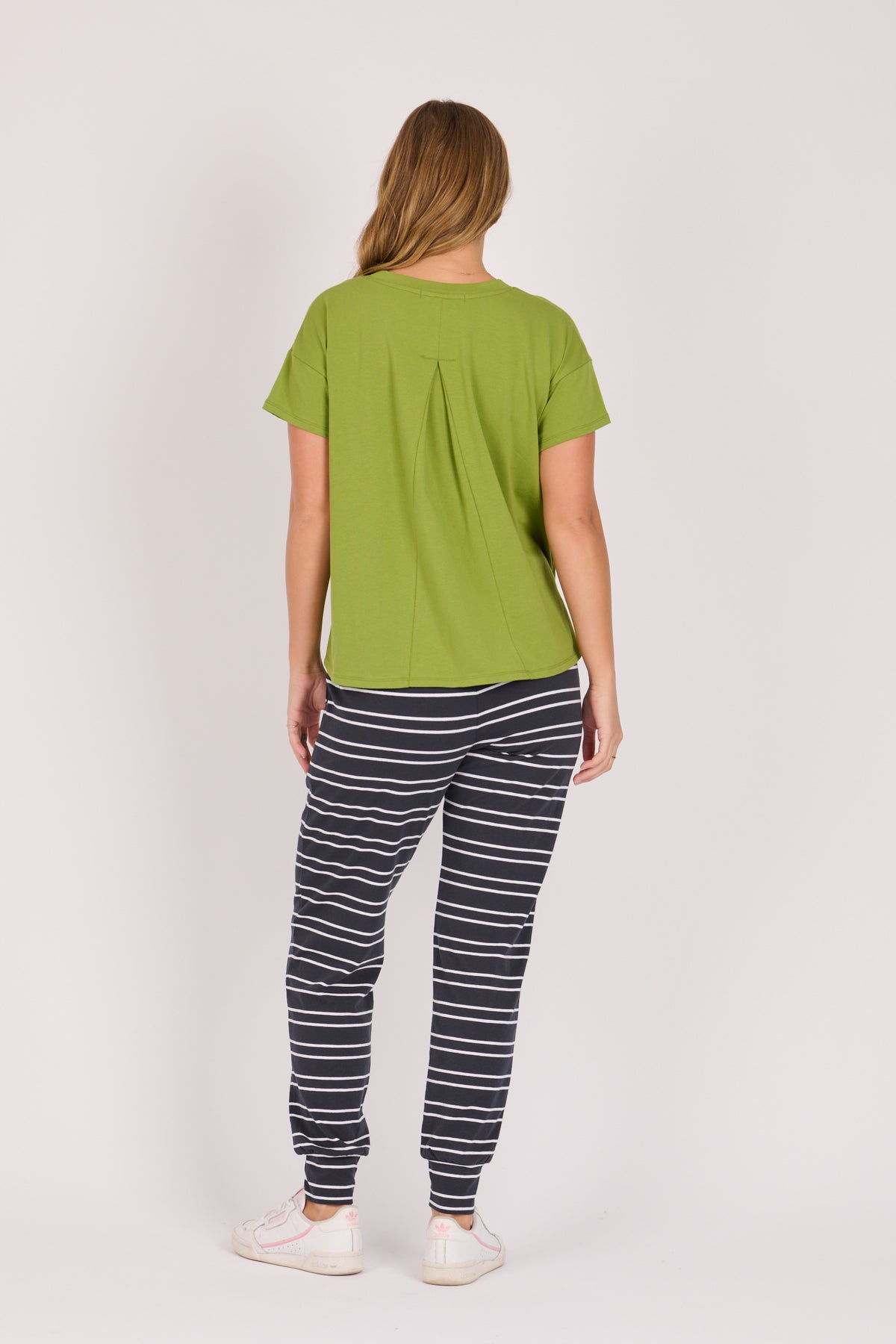 Pleated Back Tee - Green