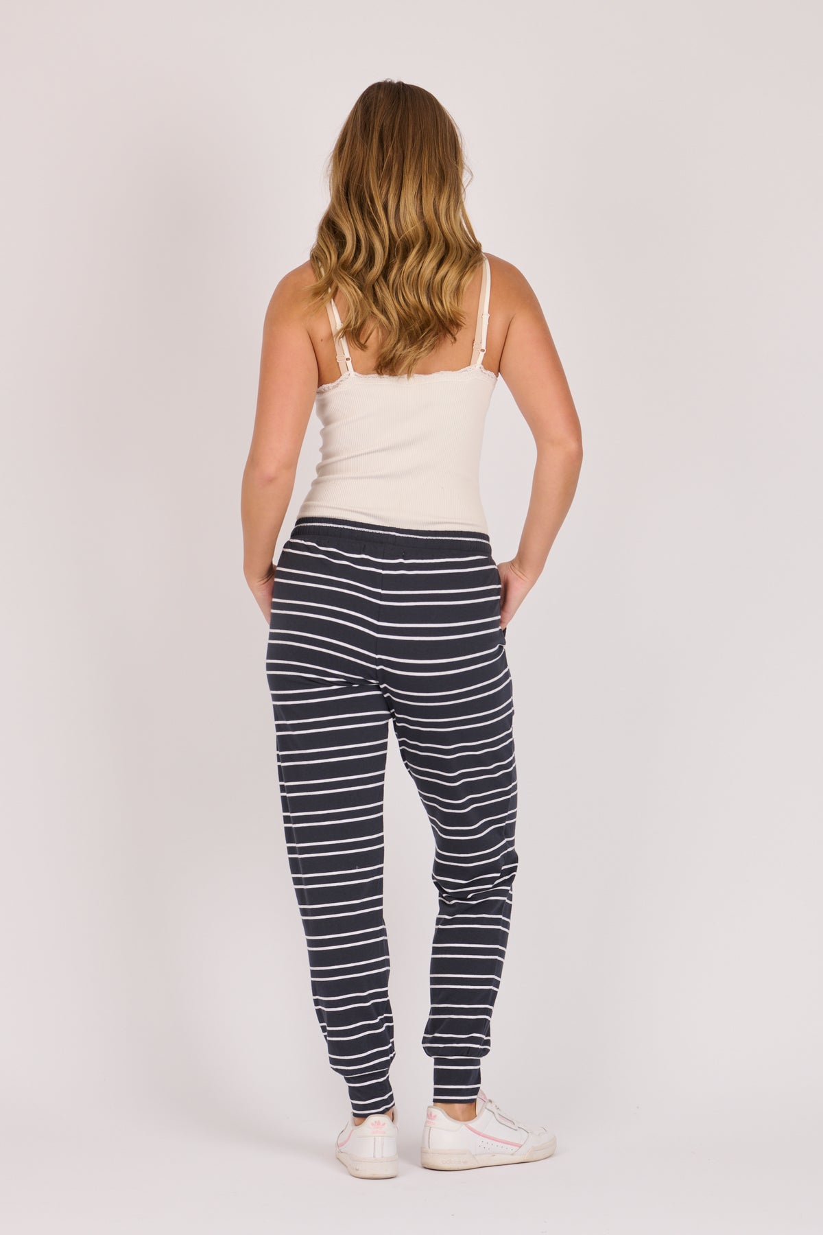 Everyday Pants - Navy/White
