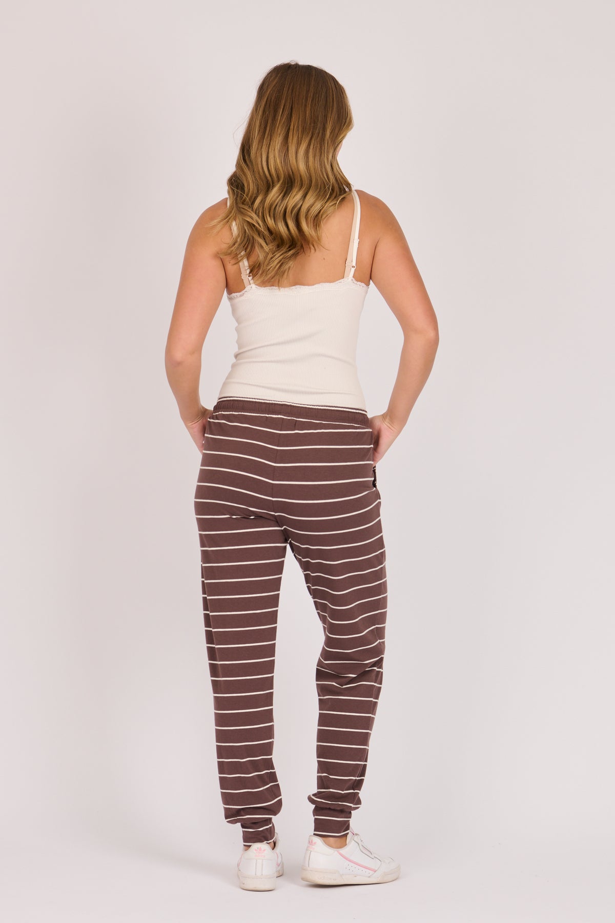 Everyday Pant - Chocolate/Ecru