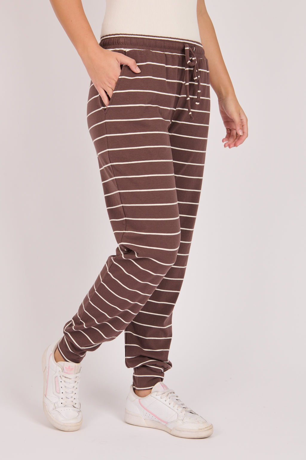 Everyday Pant - Chocolate/Ecru