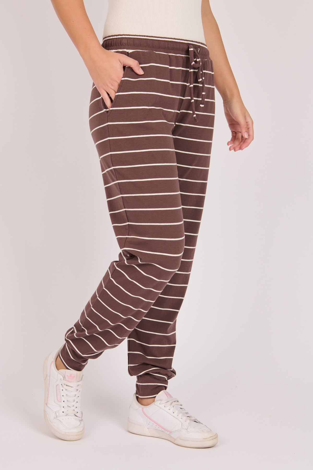Everyday Pant - Chocolate/Ecru