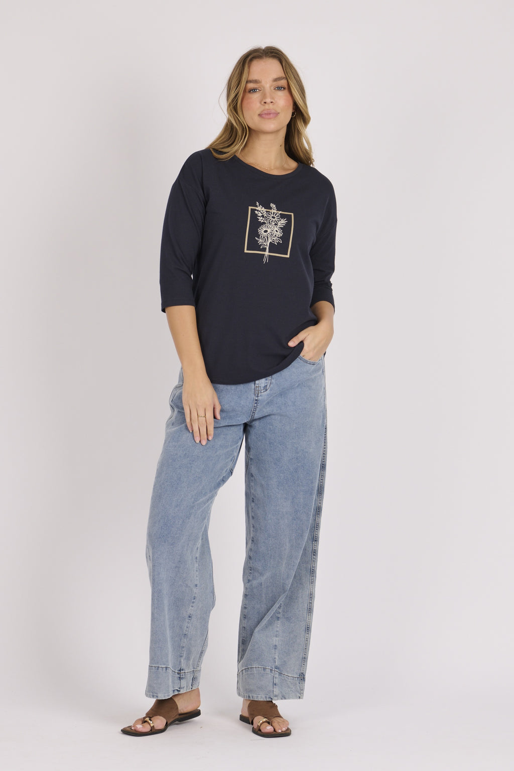 Tee 3/4 Sleeve - Bouquet