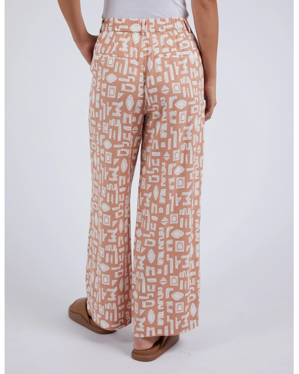 Etched Geo Pant - Clay