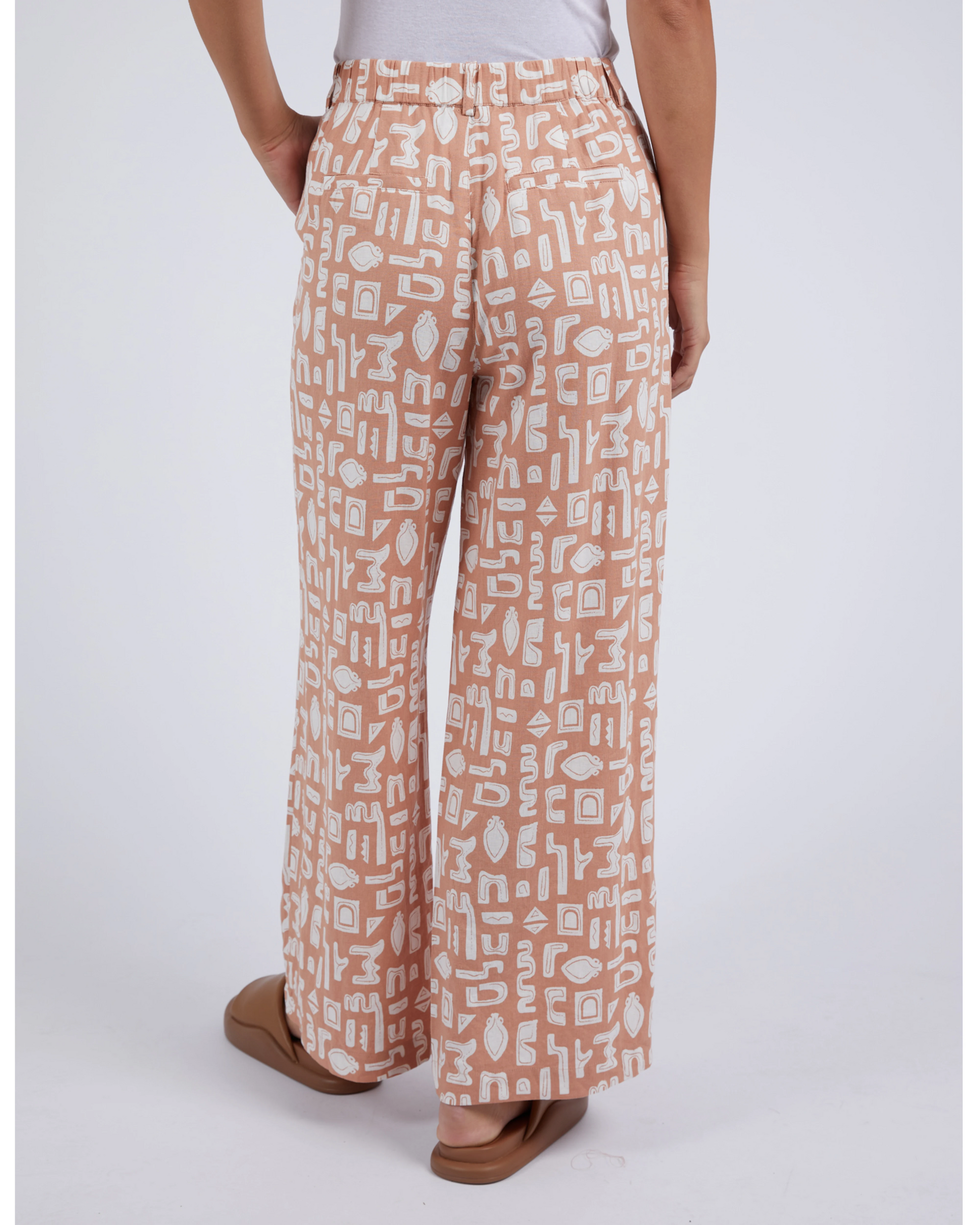 Etched Geo Pant - Clay