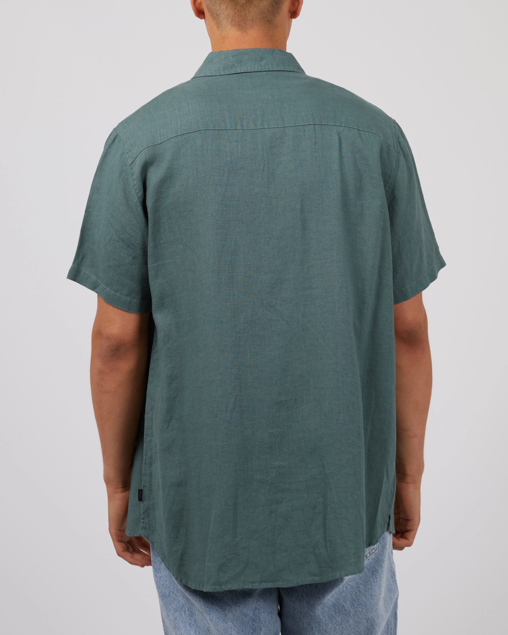 Linen SS Shirt - Pine