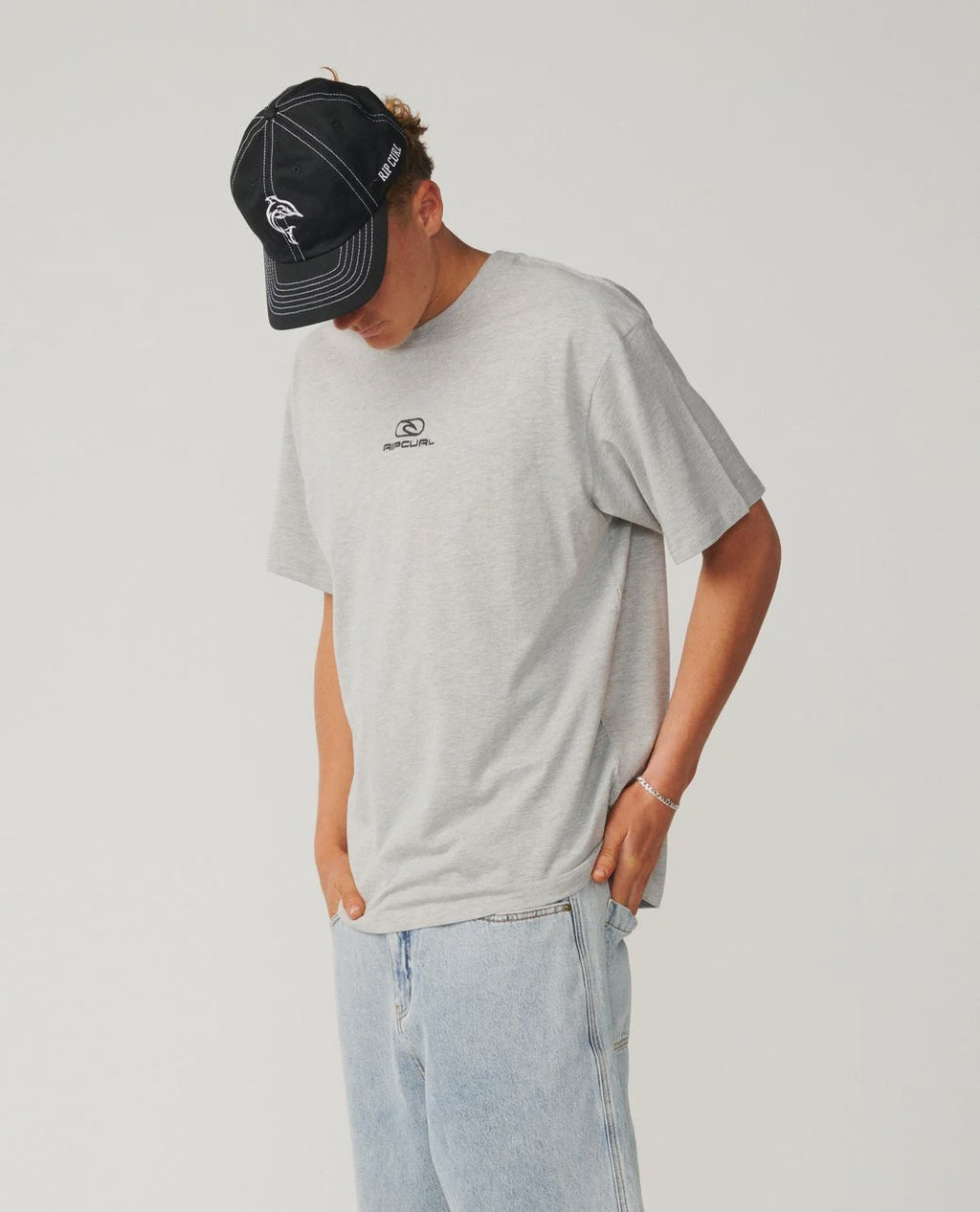PILL ICON TEE-GREY MARLE