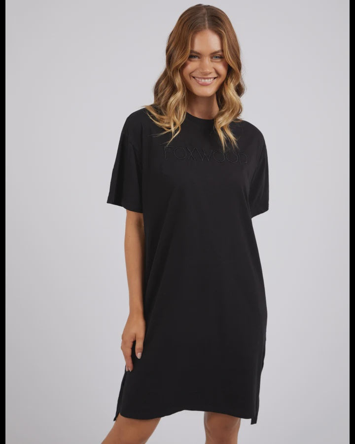 Simplified Tee Dress - Black
