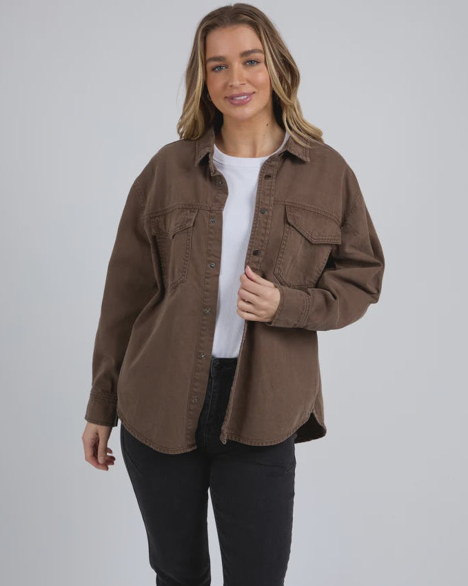 Daisy Overshirt - Chocolate