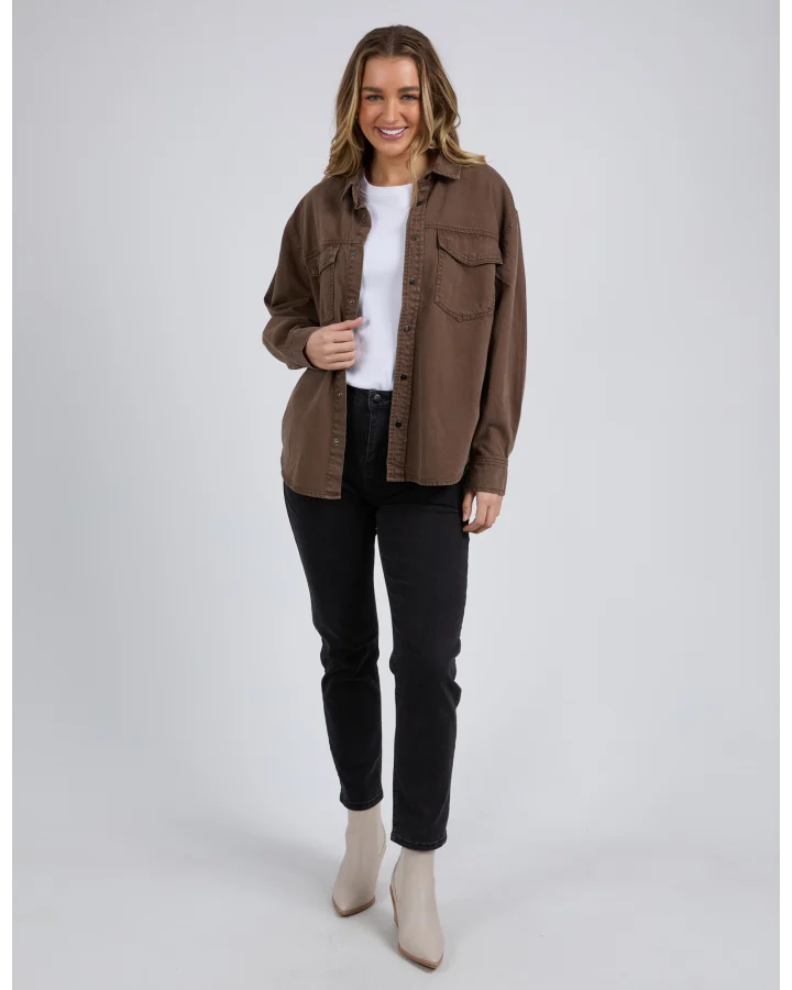 Daisy Overshirt - Chocolate
