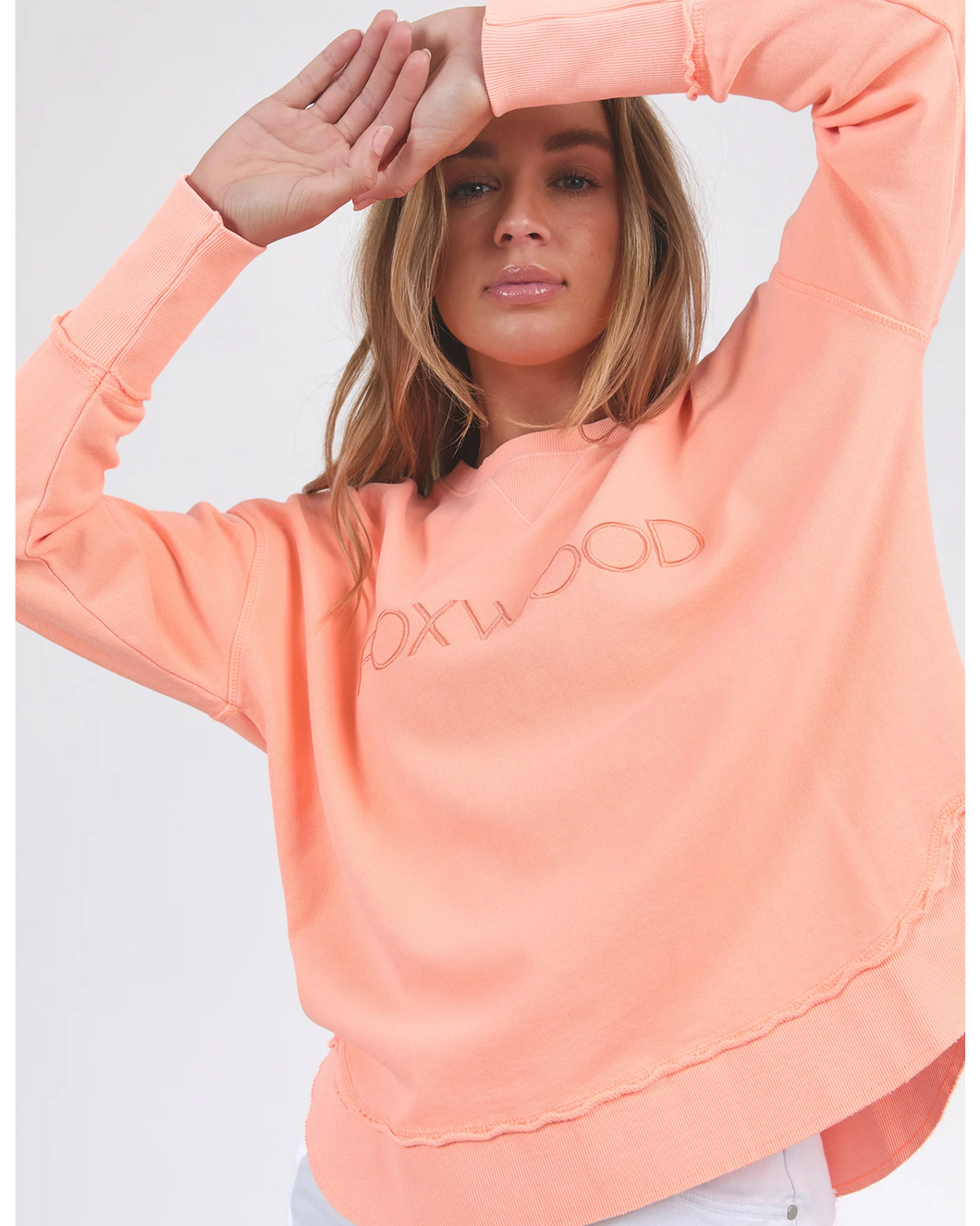 Simplified Crew - Neon Peach