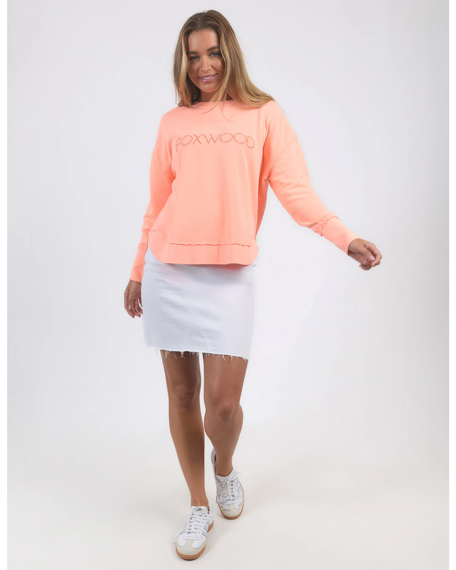 Simplified Crew - Neon Peach