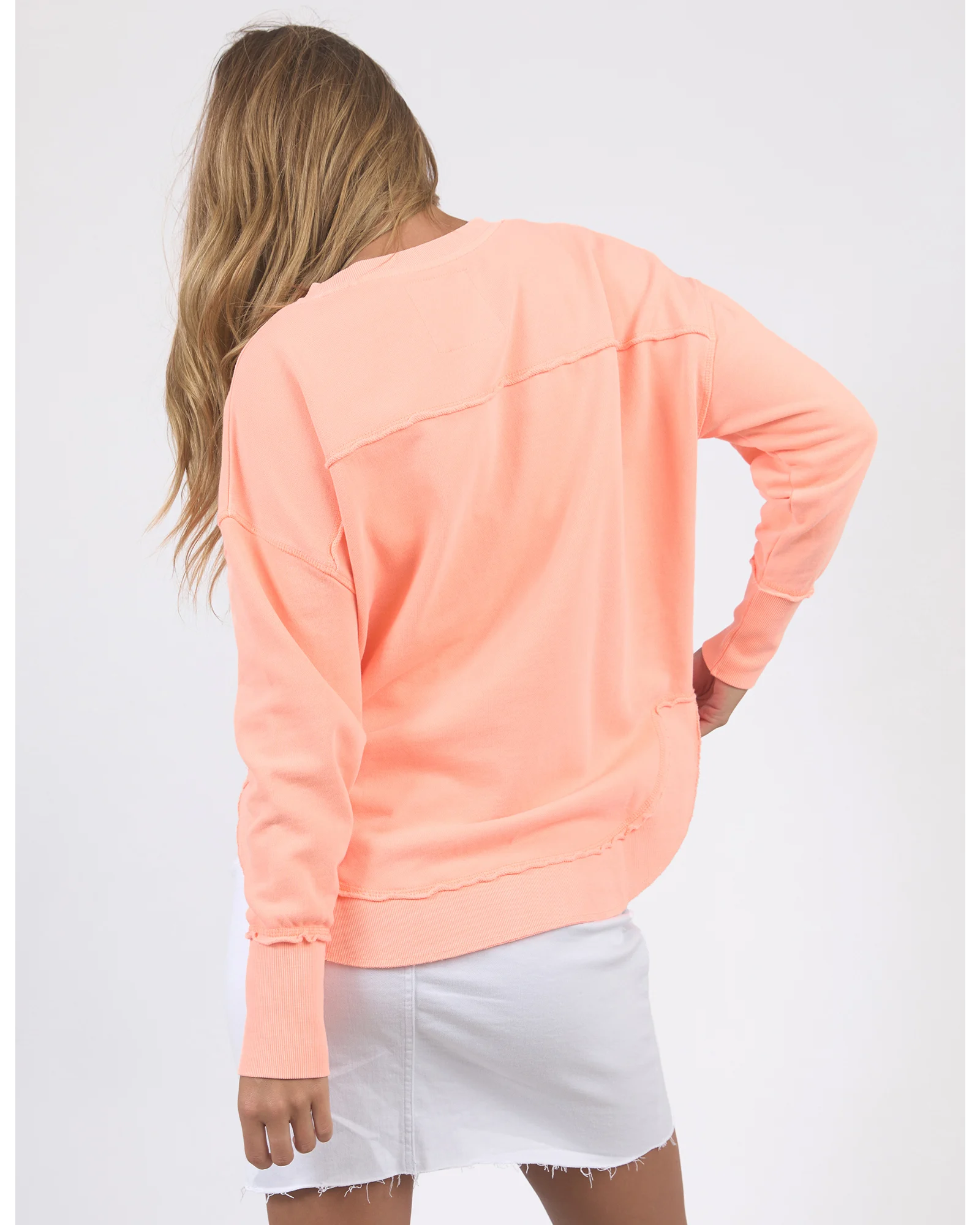 Simplified Crew - Neon Peach