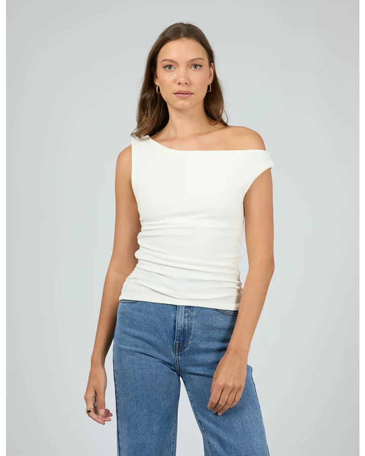 Kylie Off The Shoulder Top - White