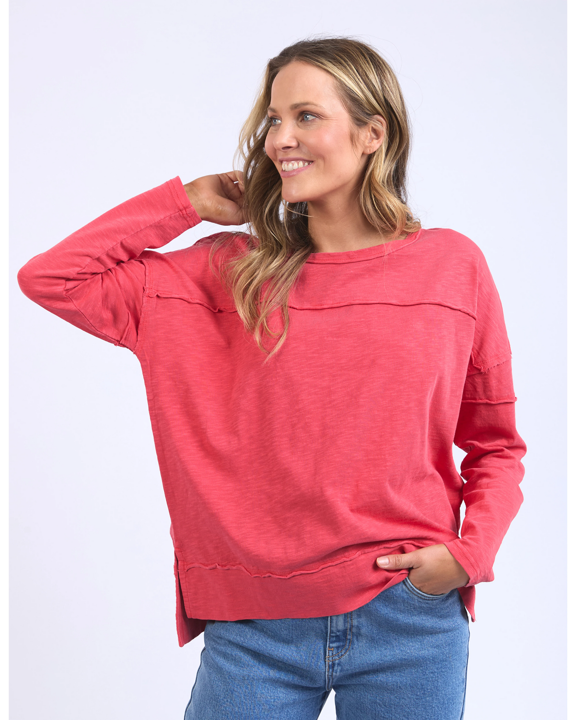Jayne Throw On Top - Cayenne Red