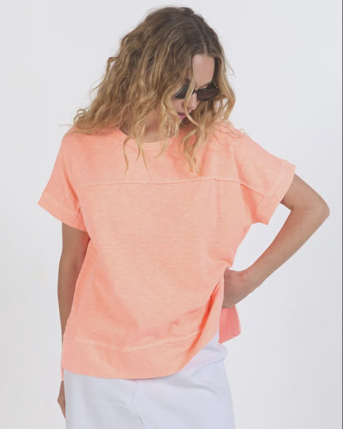 Allison Tee - Neon Peach