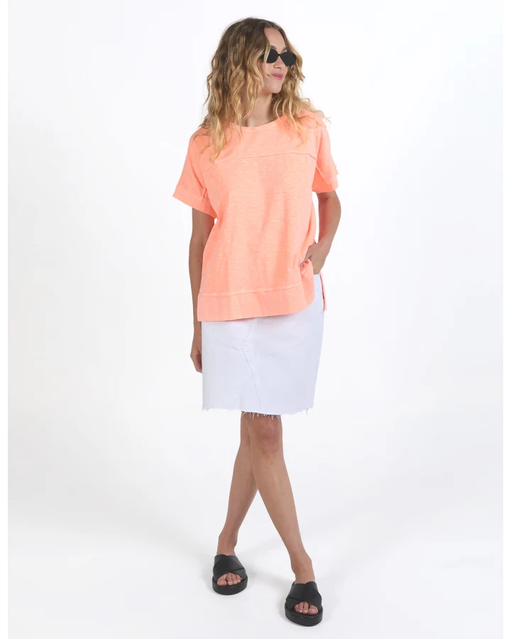 Allison Tee - Neon Peach