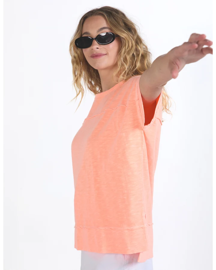 Allison Tee - Neon Peach