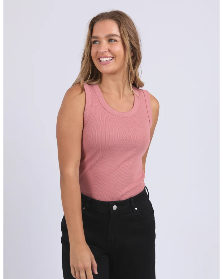 Iris Tank - Ash Rose