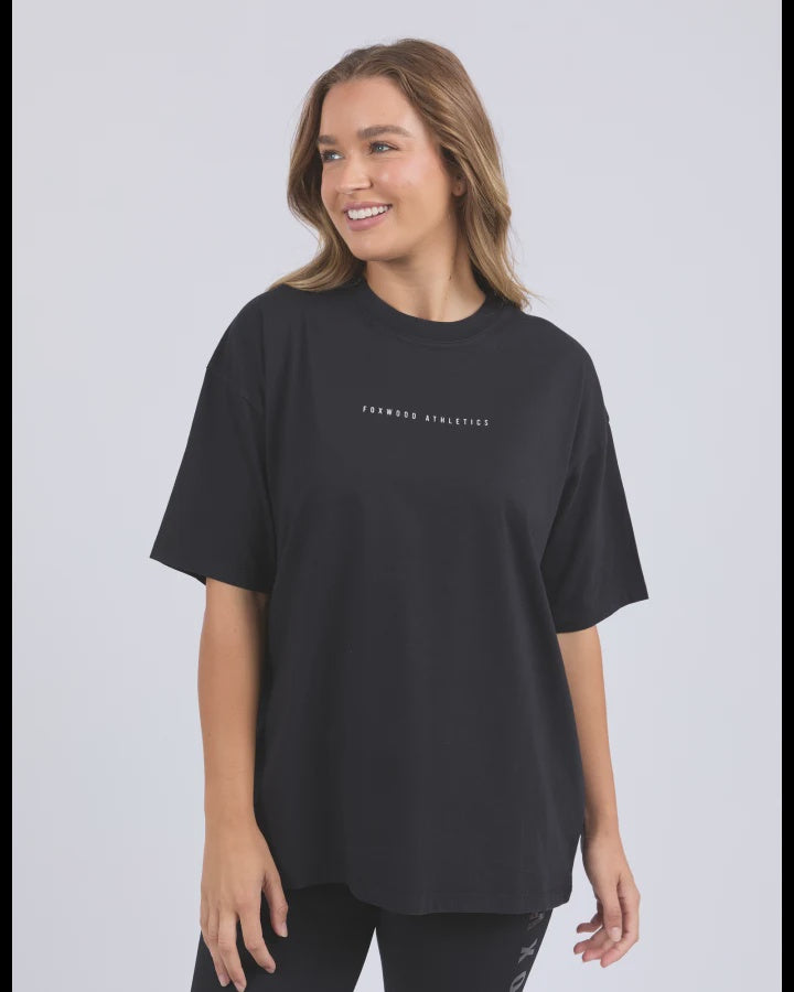 CAPTAIN TEE-WASHED BLACK
