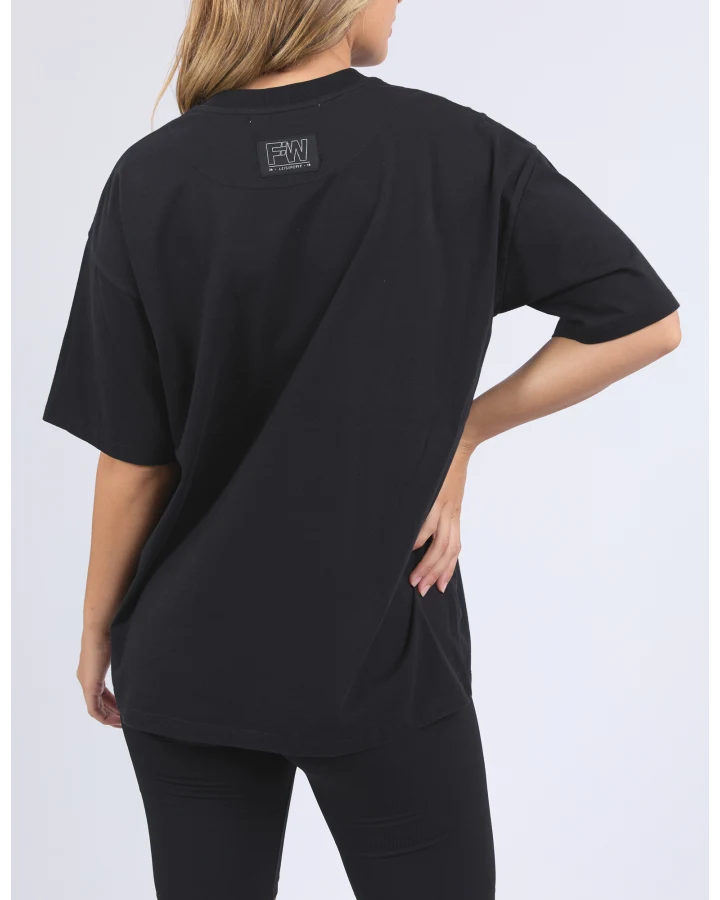 CAPTAIN TEE-WASHED BLACK