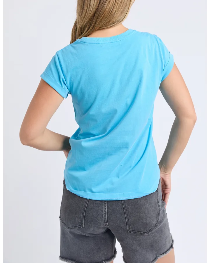 Signature Tee - Azure Blue