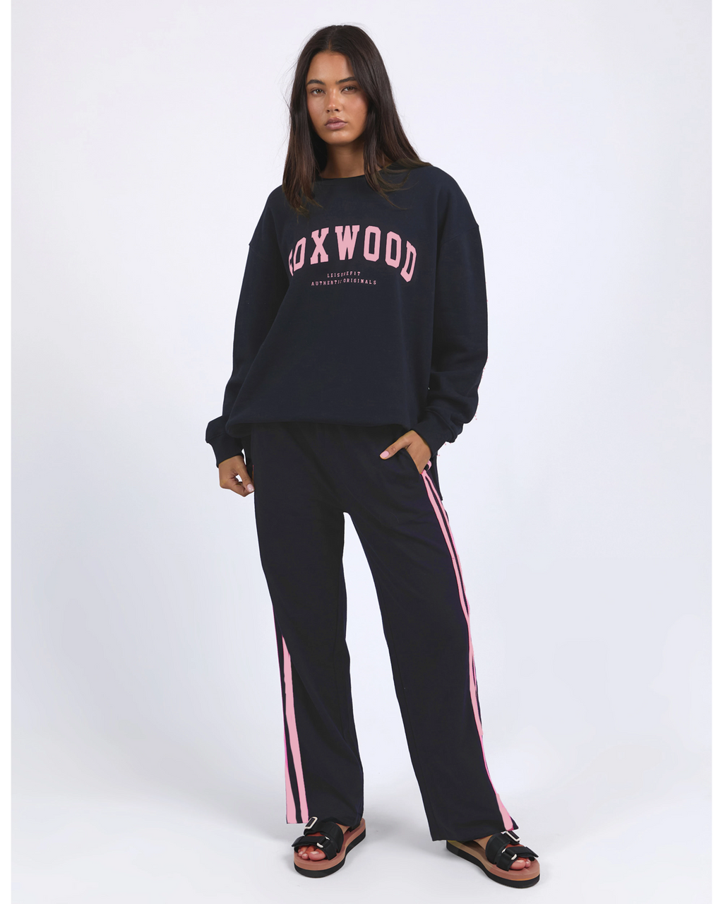 Interval Crew - Navy/Pink