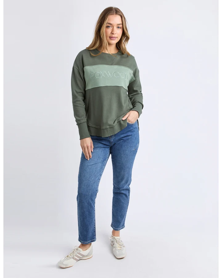 Simplified Tonal Crew - Khaki