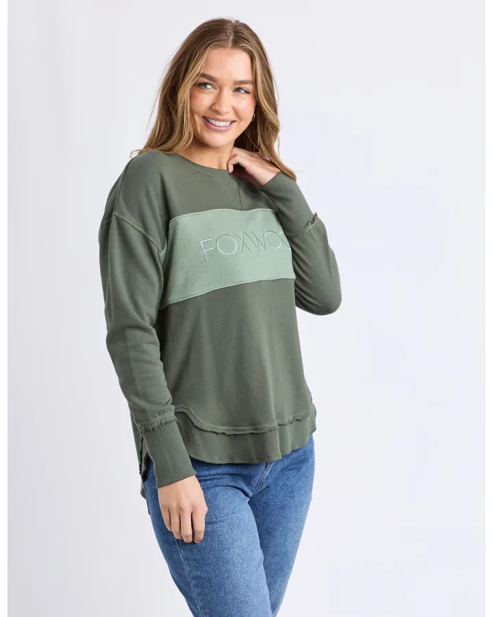 Simplified Tonal Crew - Khaki