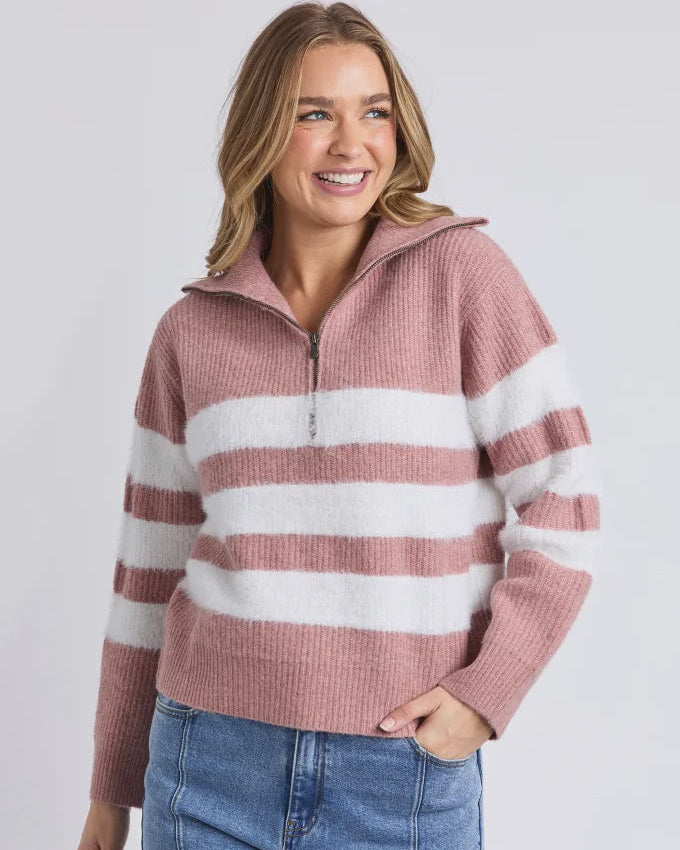 Gracie Knit Zip Crew