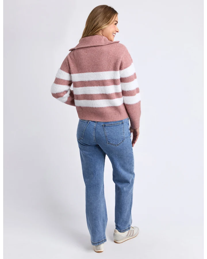Gracie Knit Zip Crew