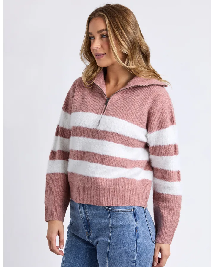 Gracie Knit Zip Crew