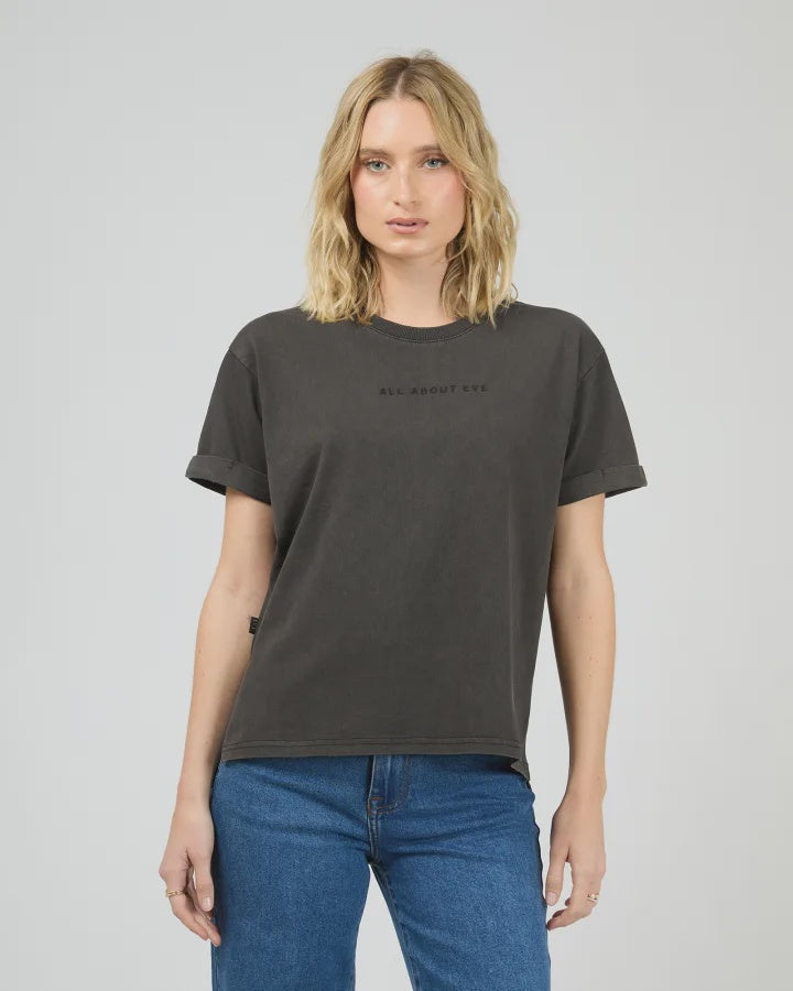AAE Washe Tee - Washed Black