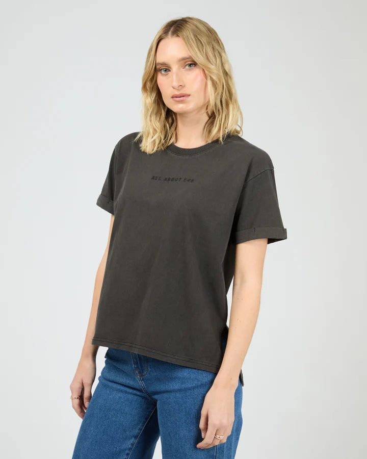 AAE Washe Tee - Washed Black
